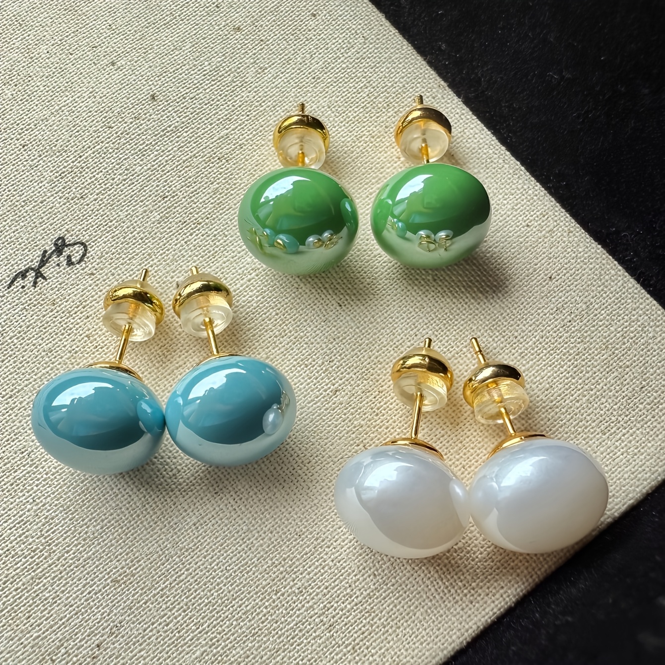 3 Pairs Vintage-Style Minimalist Earrings Set